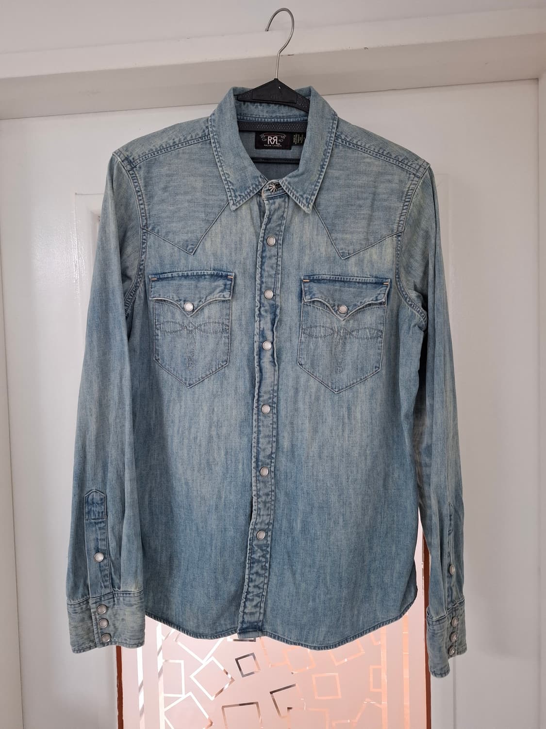 3 더블알엘 우먼스 웨스턴 데님 셔츠 상품이미지1