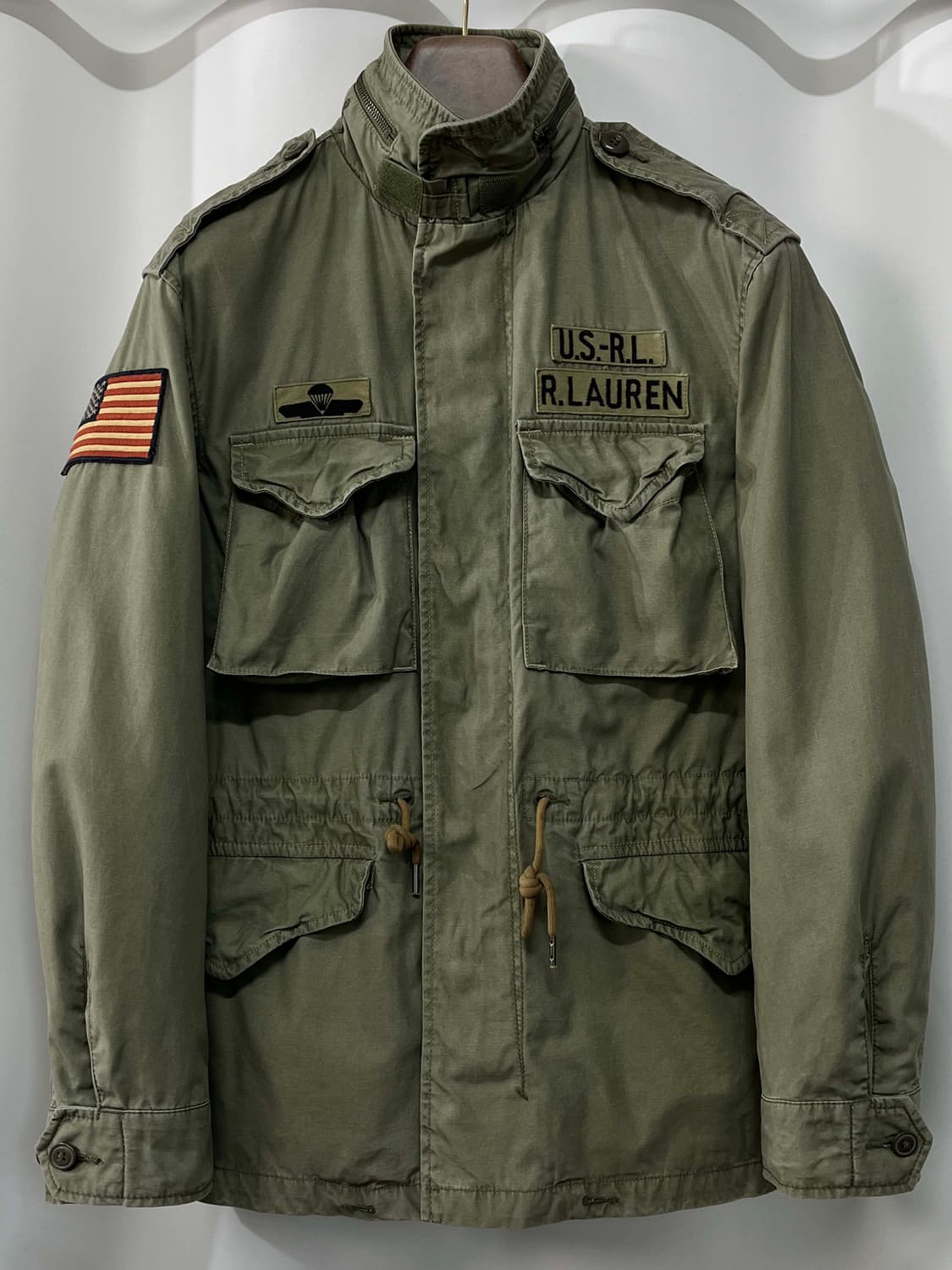 폴로 랄프로렌 공수부대 m-65 유틸리티 워시드 필드자켓 상품이미지1