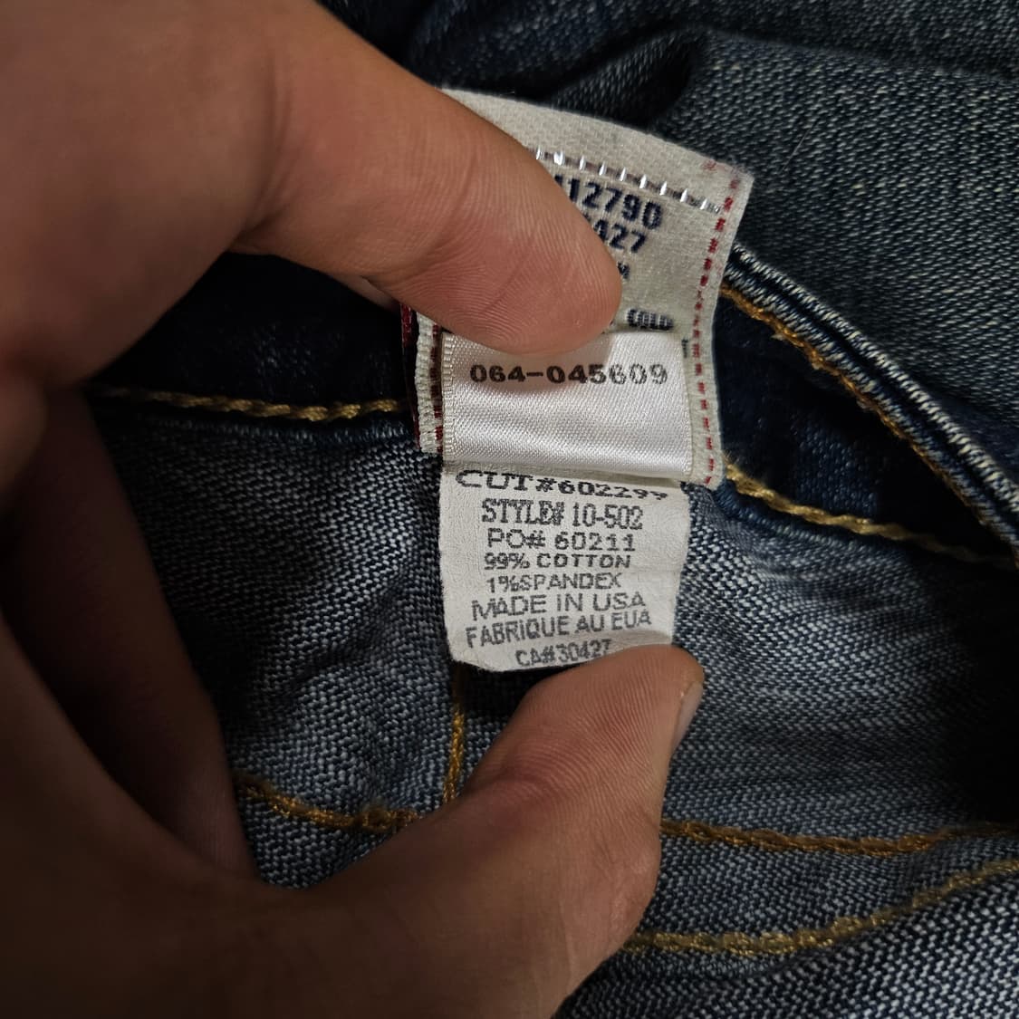 트루릴리젼 로우 라이즈 조니 데님 팬츠(급처) 상품이미지7