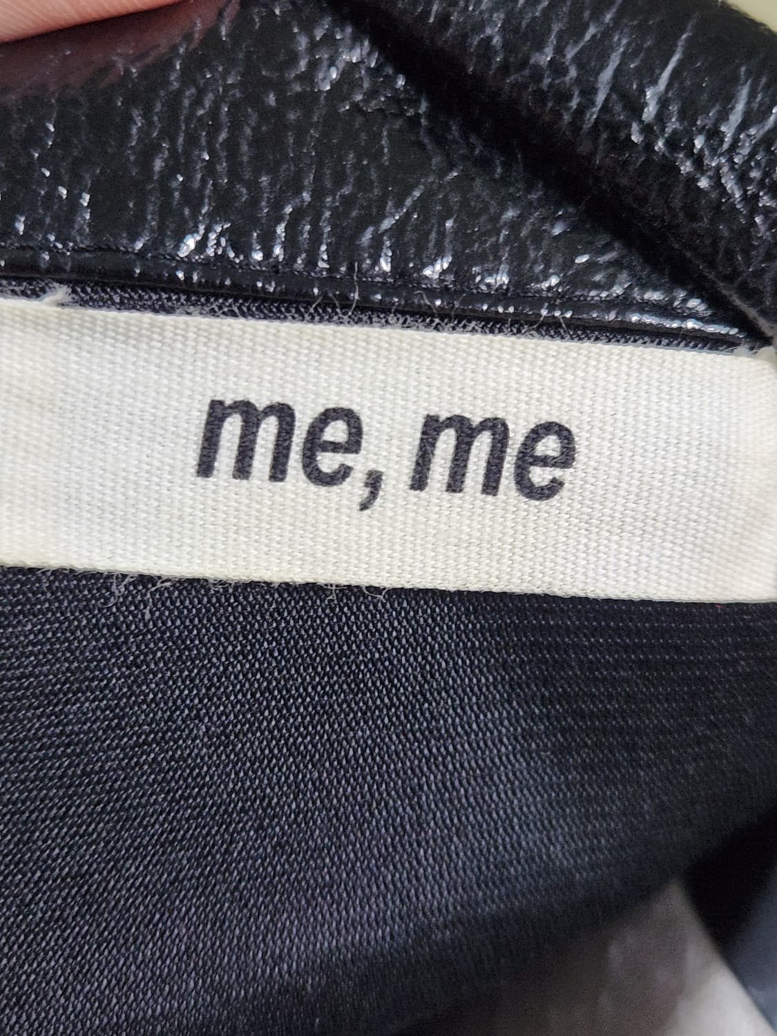 me,me 유광 레더 크롭 자켓 / 힙 스트릿 트러커핏 상품이미지7