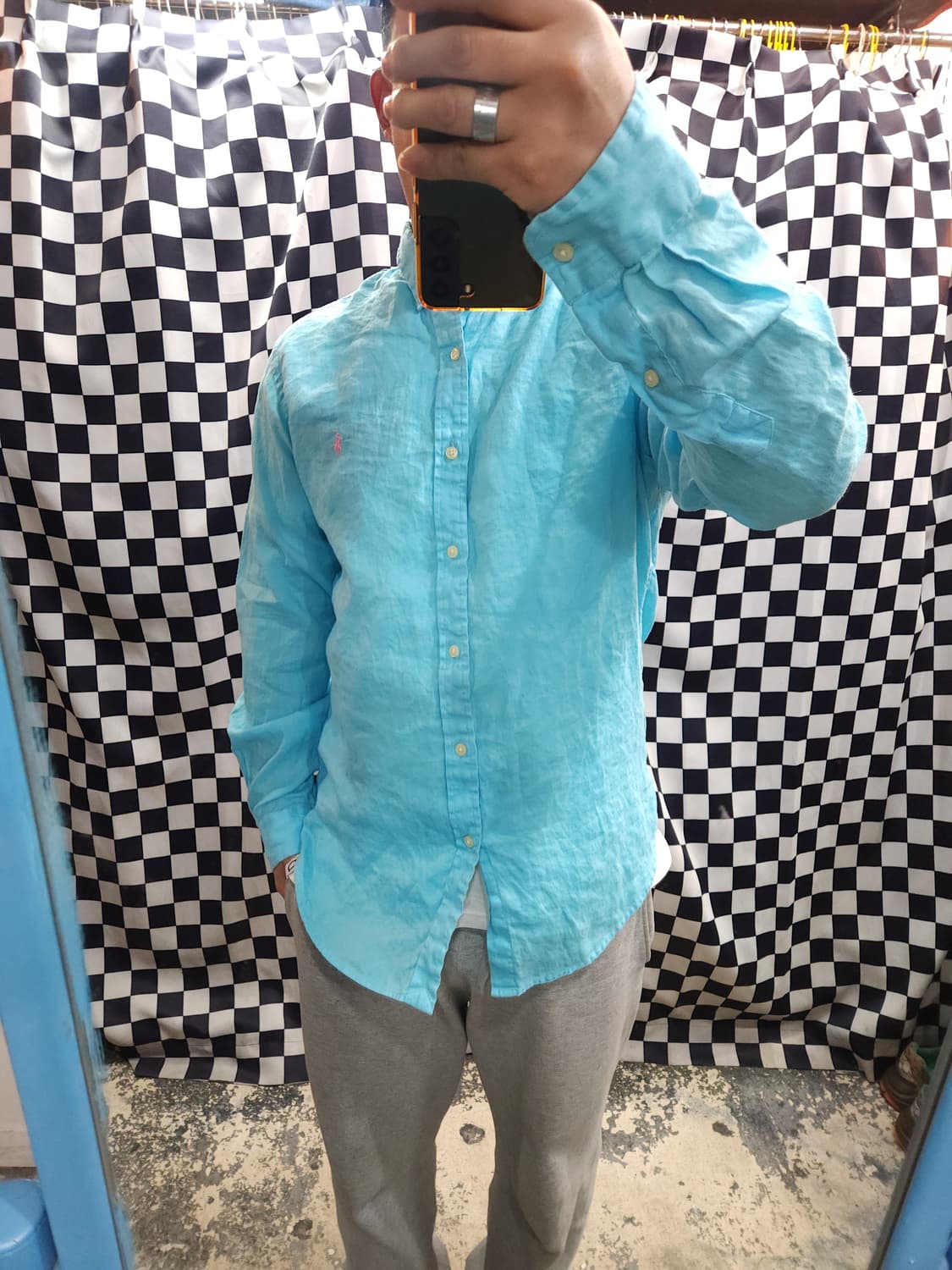  폴로 랄프로렌 블루 린넨 셔츠

 상품이미지6