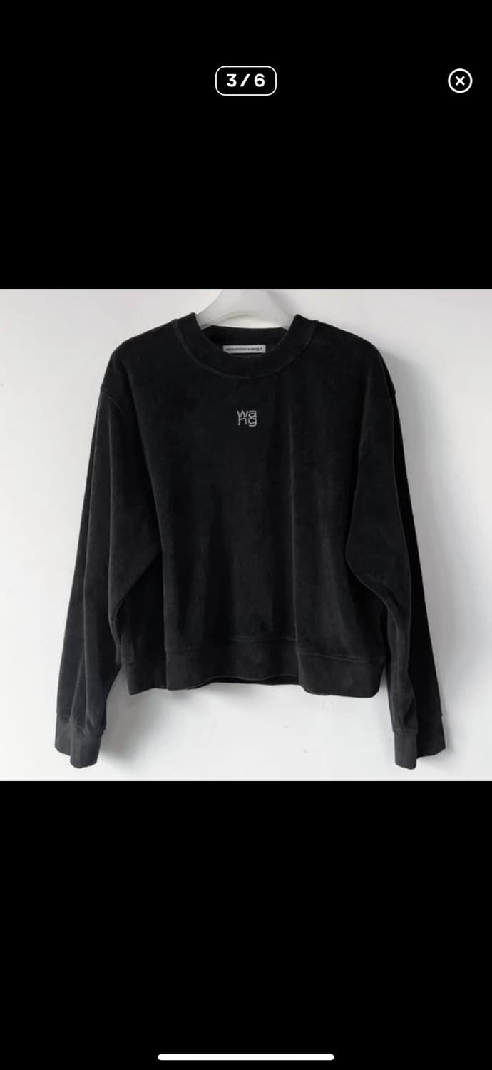 알렉산더왕 벨벳 벨루어 맨투맨 상품이미지1