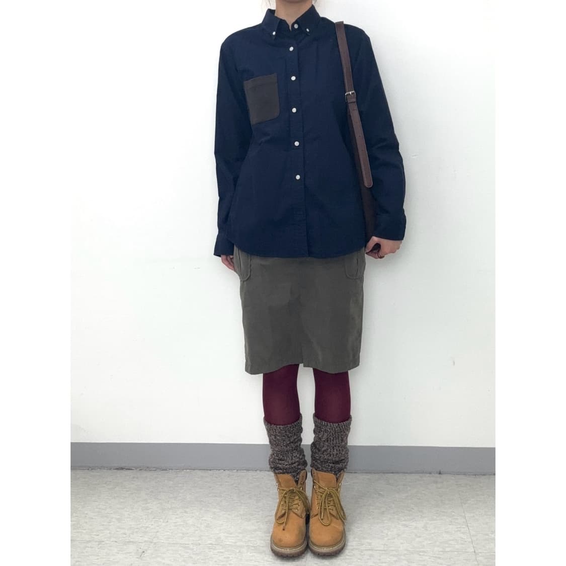 빈티지 네이비 셔츠 상품이미지2