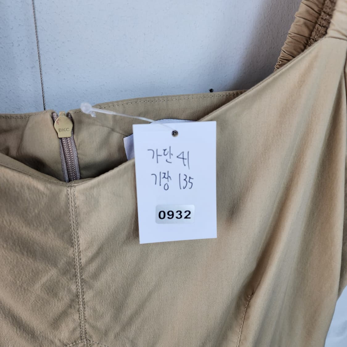 ORR 베이지 스퀘어넥 롱 원피스 상품이미지7