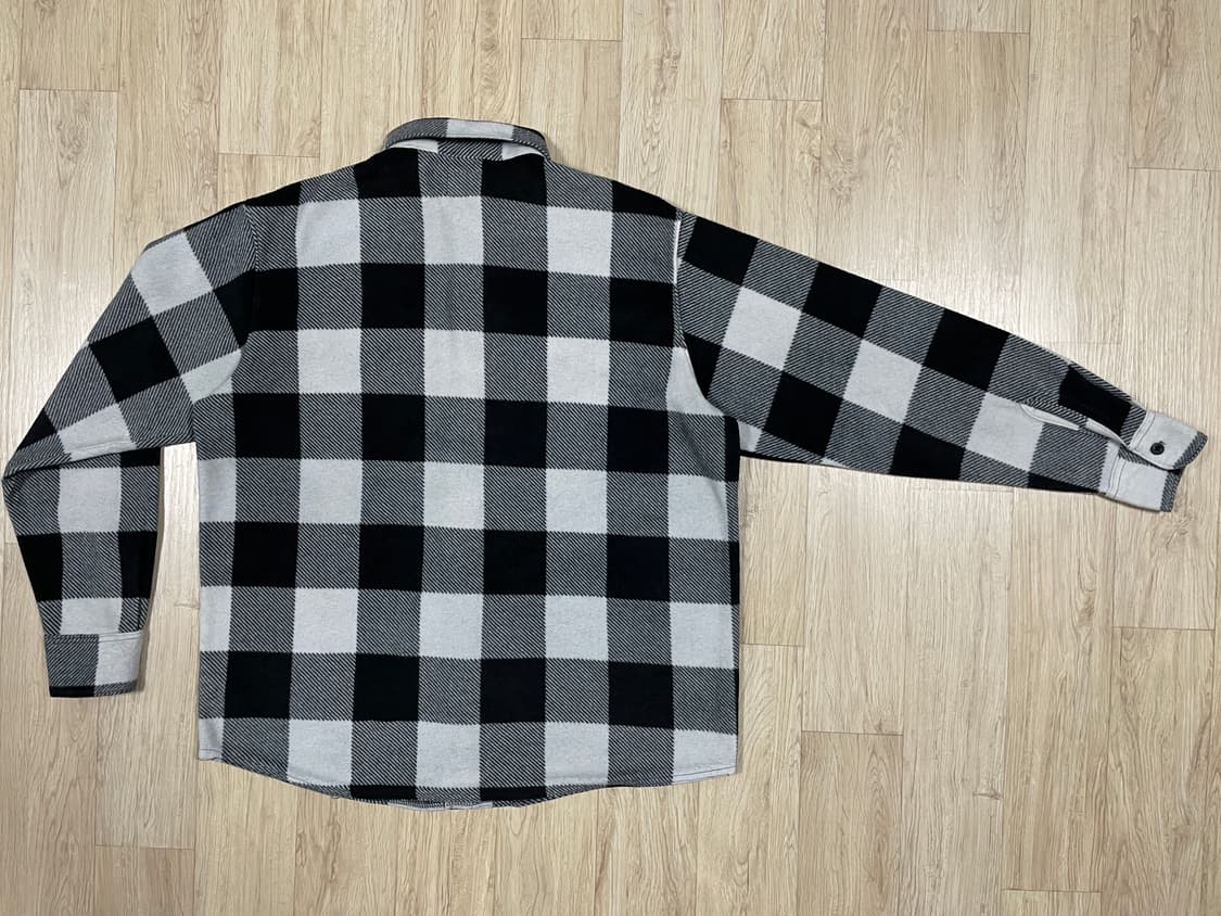 100~105) 00's 랭글러 체크 후리스셔츠(RRL&LVC&폴로) 상품이미지2