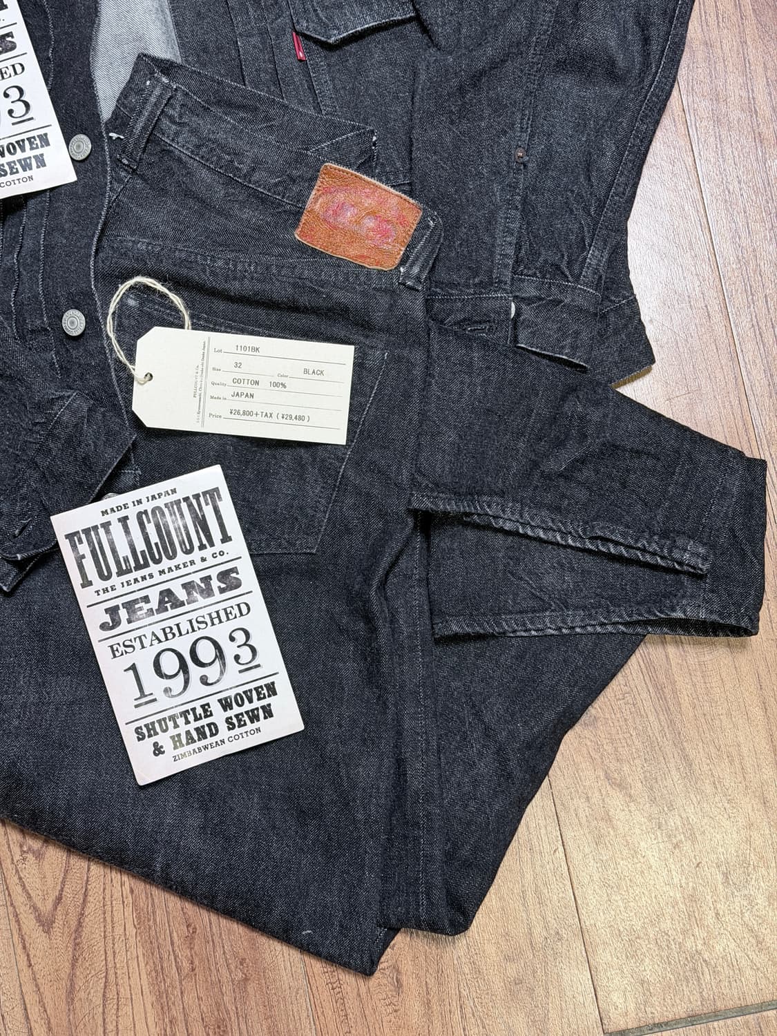 풀카운트 2102BK 40사이즈 , 1101BK 32사이즈 세트 판매 상품이미지2