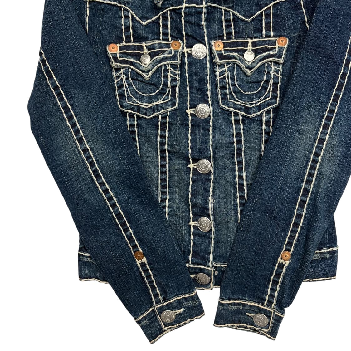 트루 릴리전 월드 투어 지미 슈퍼 T 스티치 데님 자켓 S 상품이미지3