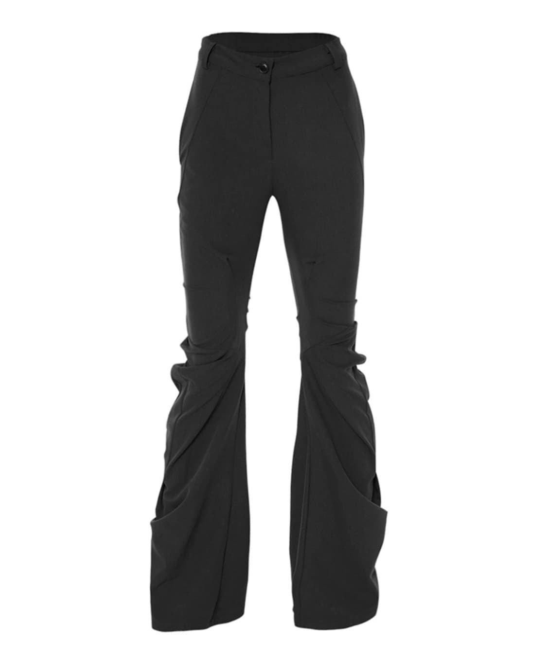 플레어업 Asymmetrical Drape Pants_차콜 상품이미지5