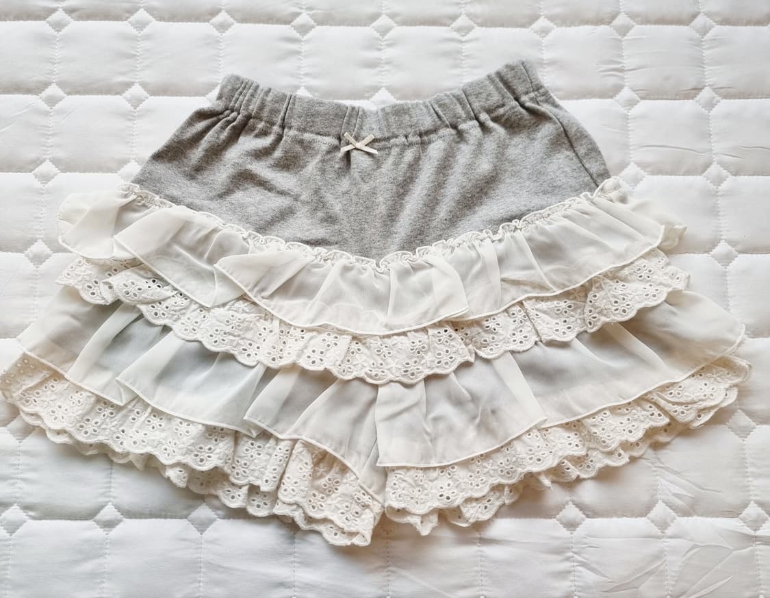 3단 프릴 큐롯팬츠 상품이미지1