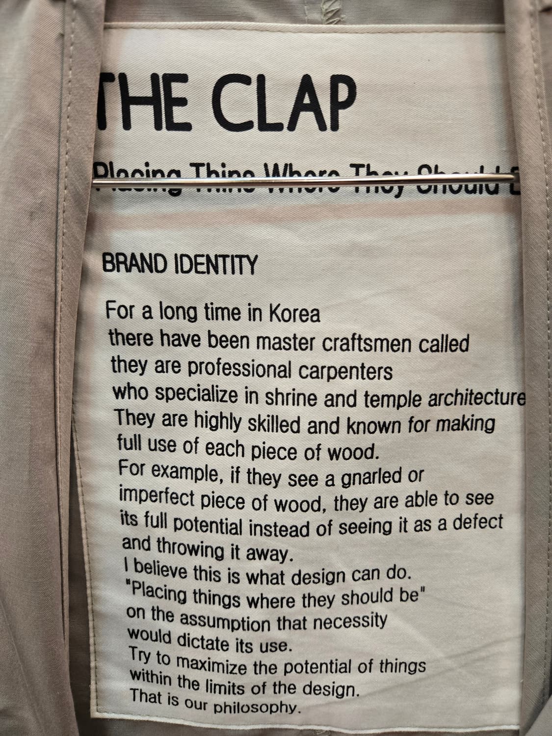 THE CLAP 워크웨어 베스트 조끼 상품이미지3