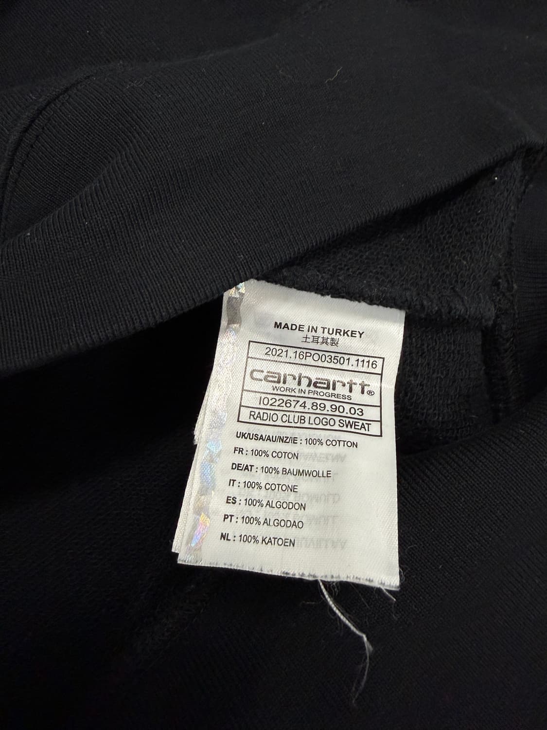 칼하트 라디오클럽 맨투맨 상품이미지4