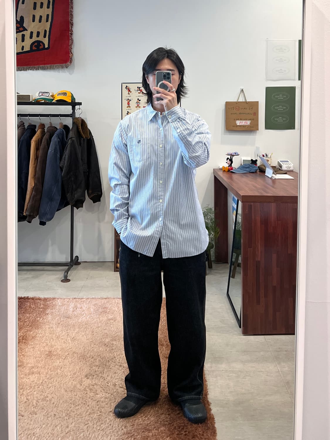 Polo ralph lauren 폴로 랄프로렌 RL 자수 스트라이프 셔츠 상품이미지2