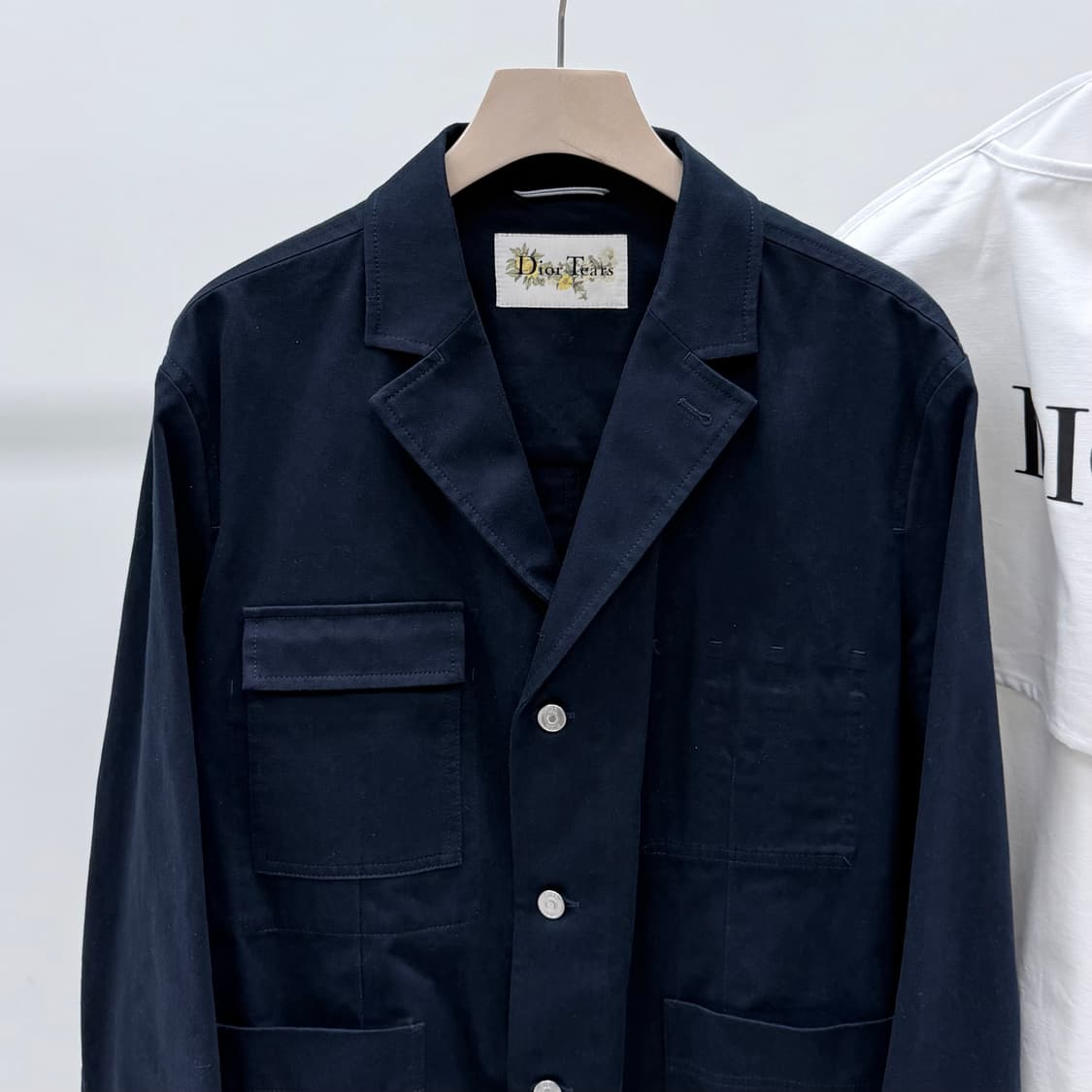 [S급/52] 디올 x 티어스 데님 블루종 자켓 다크네이비 상품이미지2