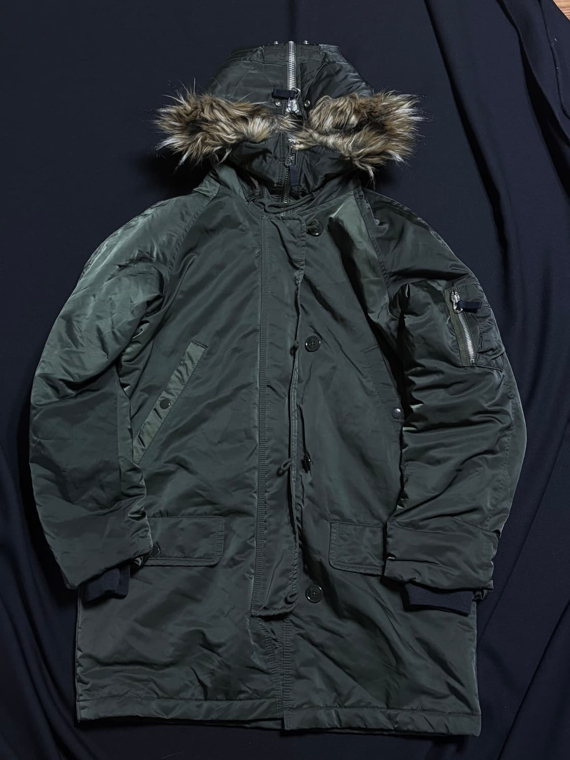 갭 카키 퍼 야상 점퍼 상품이미지1