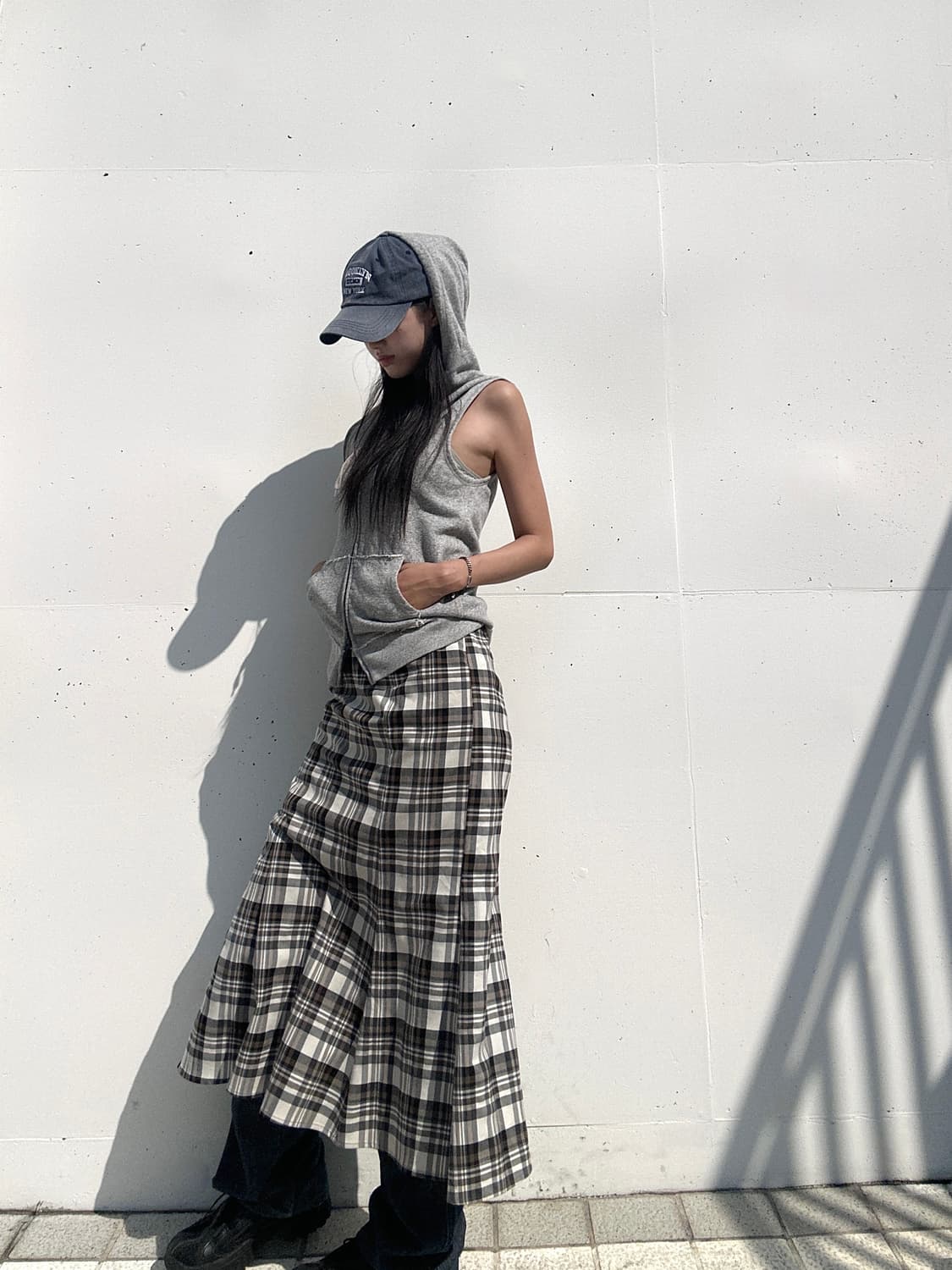 Brooklyn lettering ball cap / navy 상품이미지3