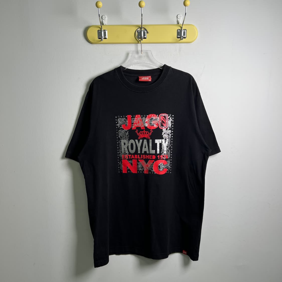 vtg 빈티지 블랙 프린팅 반팔 티셔츠 2XL 상품이미지1