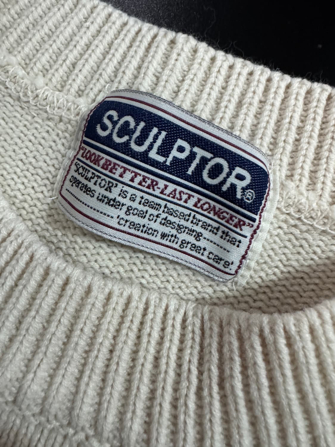 여성 스컬프터 스트라이프 오버핏 코튼 니트 F 상품이미지3