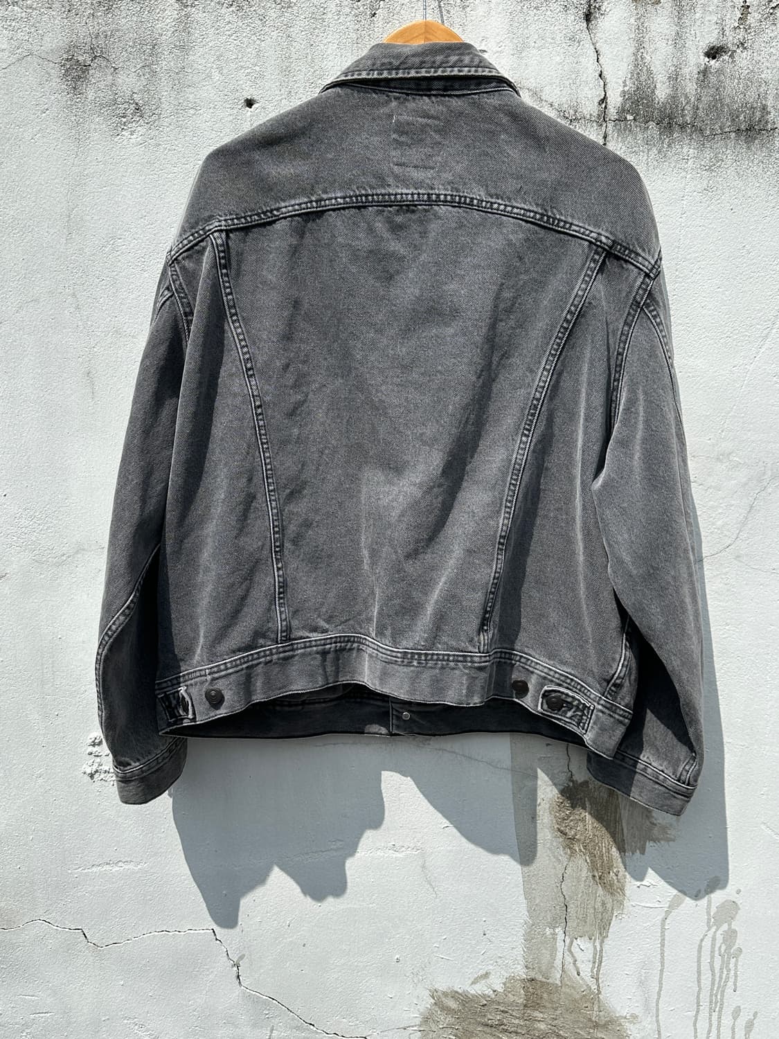 [XL] 자라 그레이 워싱 데님 트러커 자켓 상품이미지7