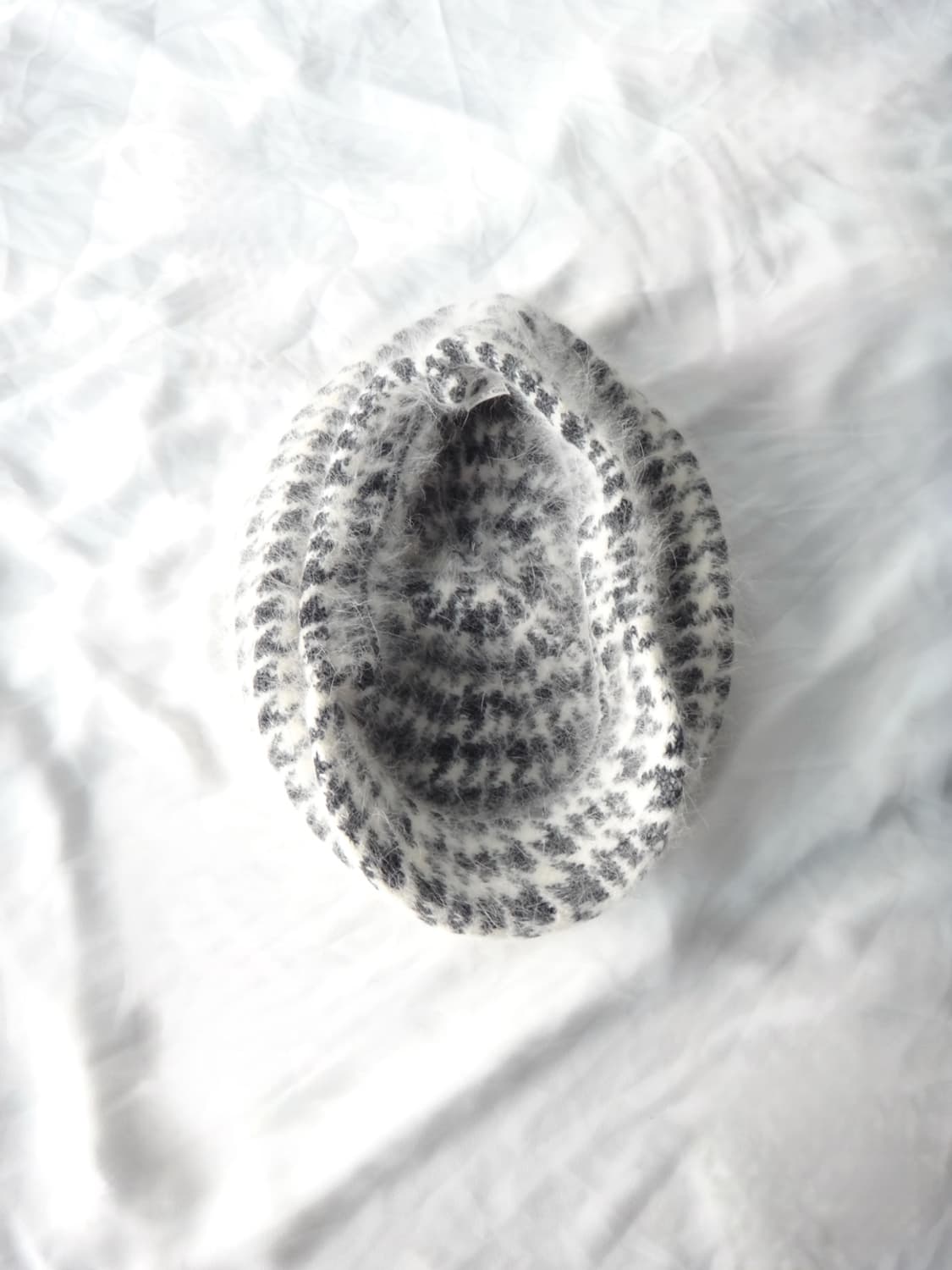 Hound pattern angora hunt cap 상품이미지2