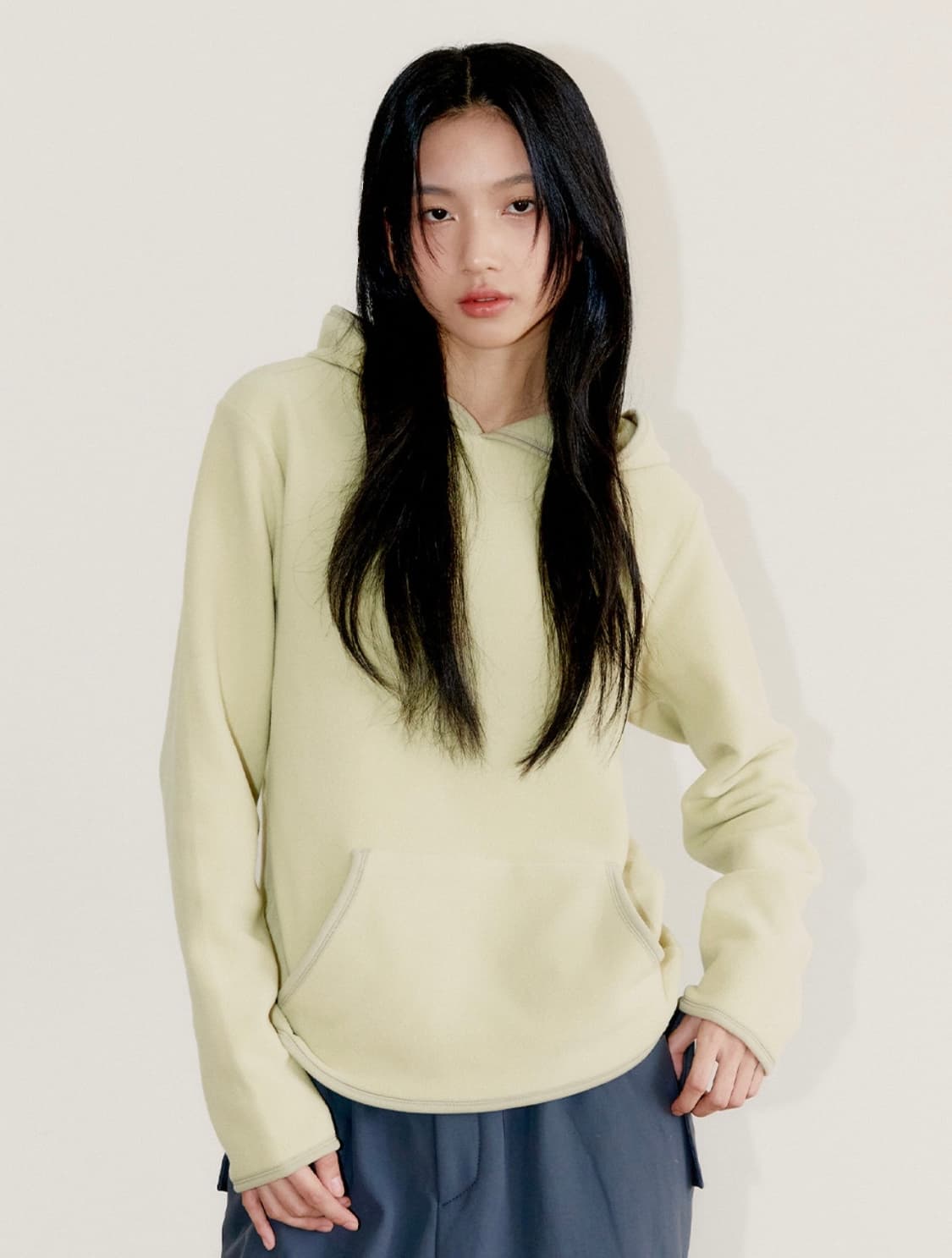 Oafish 오피쉬 Fine Fleece Hoodie, Lemon 후디 상품이미지2