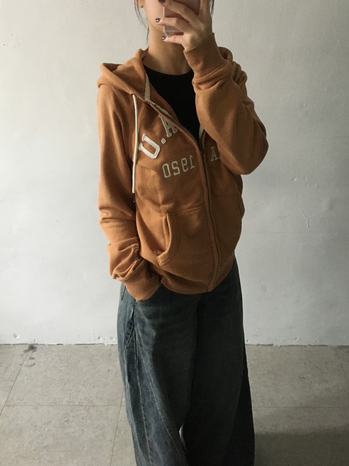 후아유 스펠 후드집업 상품이미지2