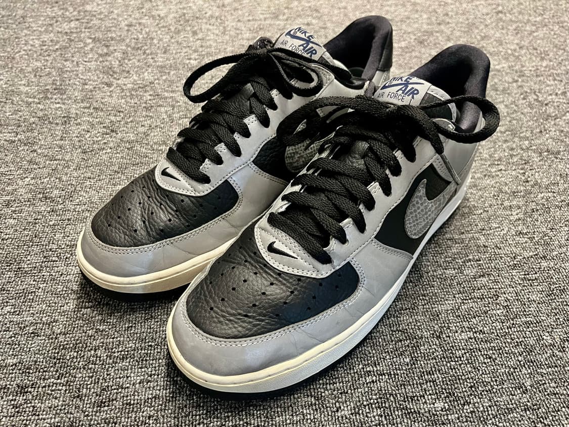 [285] 나이키 에어포스1 뱀피 회/검  상품이미지1