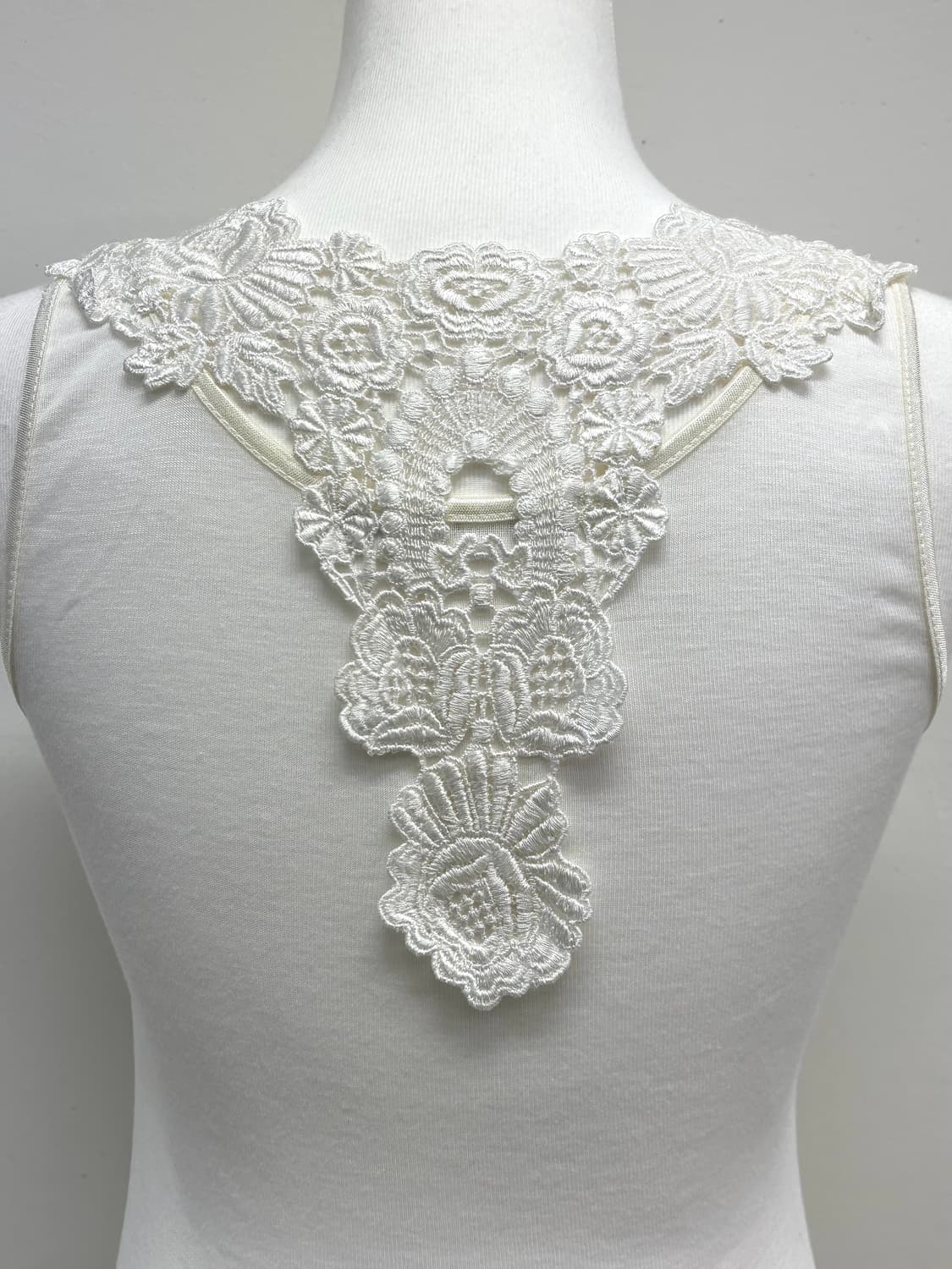 빈티지 화이트 크로셰 슬리브리스 상품이미지4