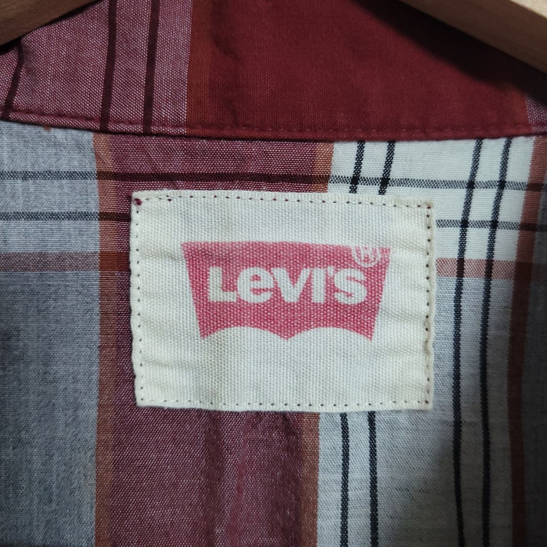 (95) LEVI'S 리바이스 여성 체크 원피스형 셔츠 남방 상품이미지2