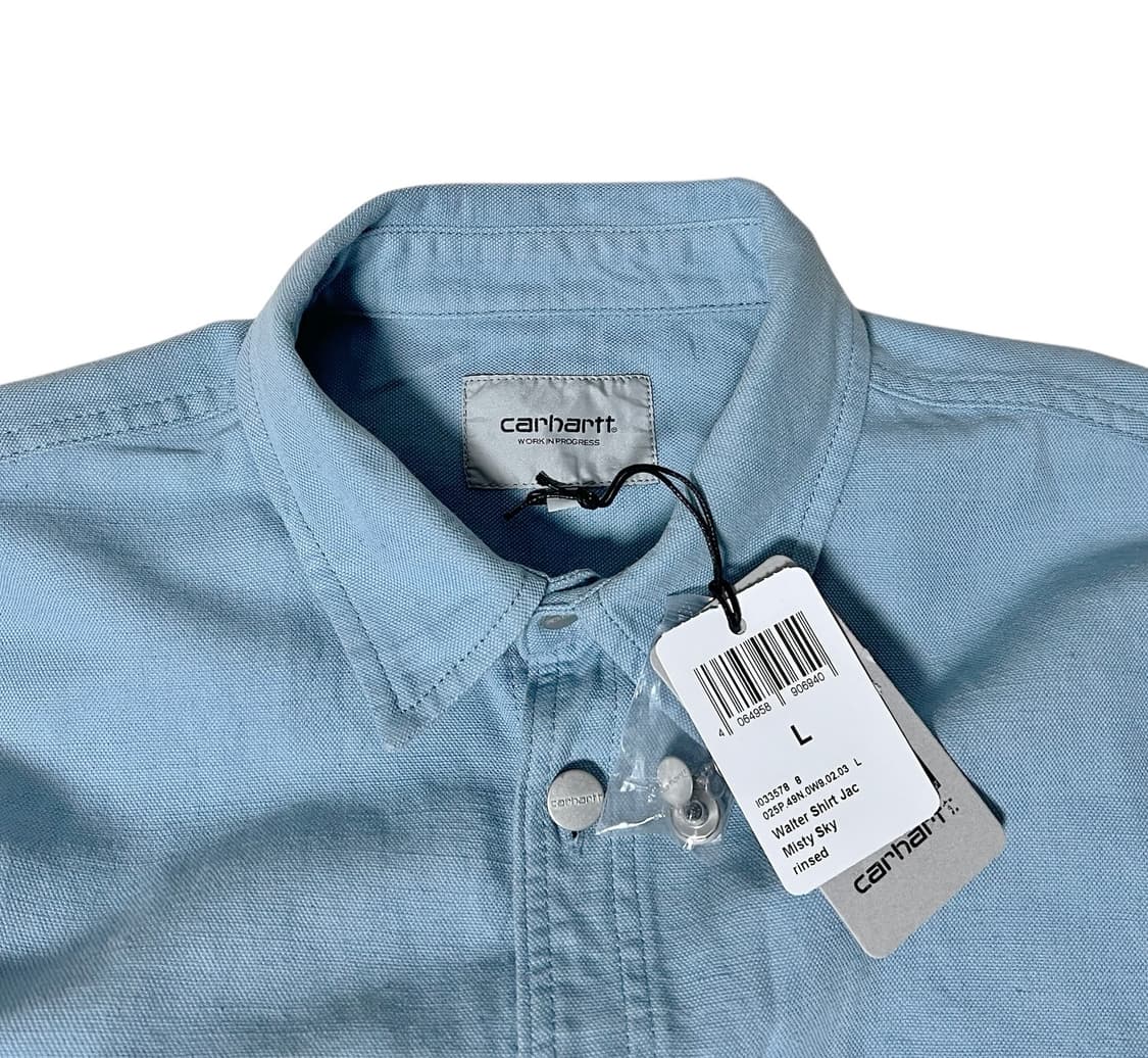 (새상품)칼하트 Walter 셔츠 자켓 Misty Sky L 상품이미지2
