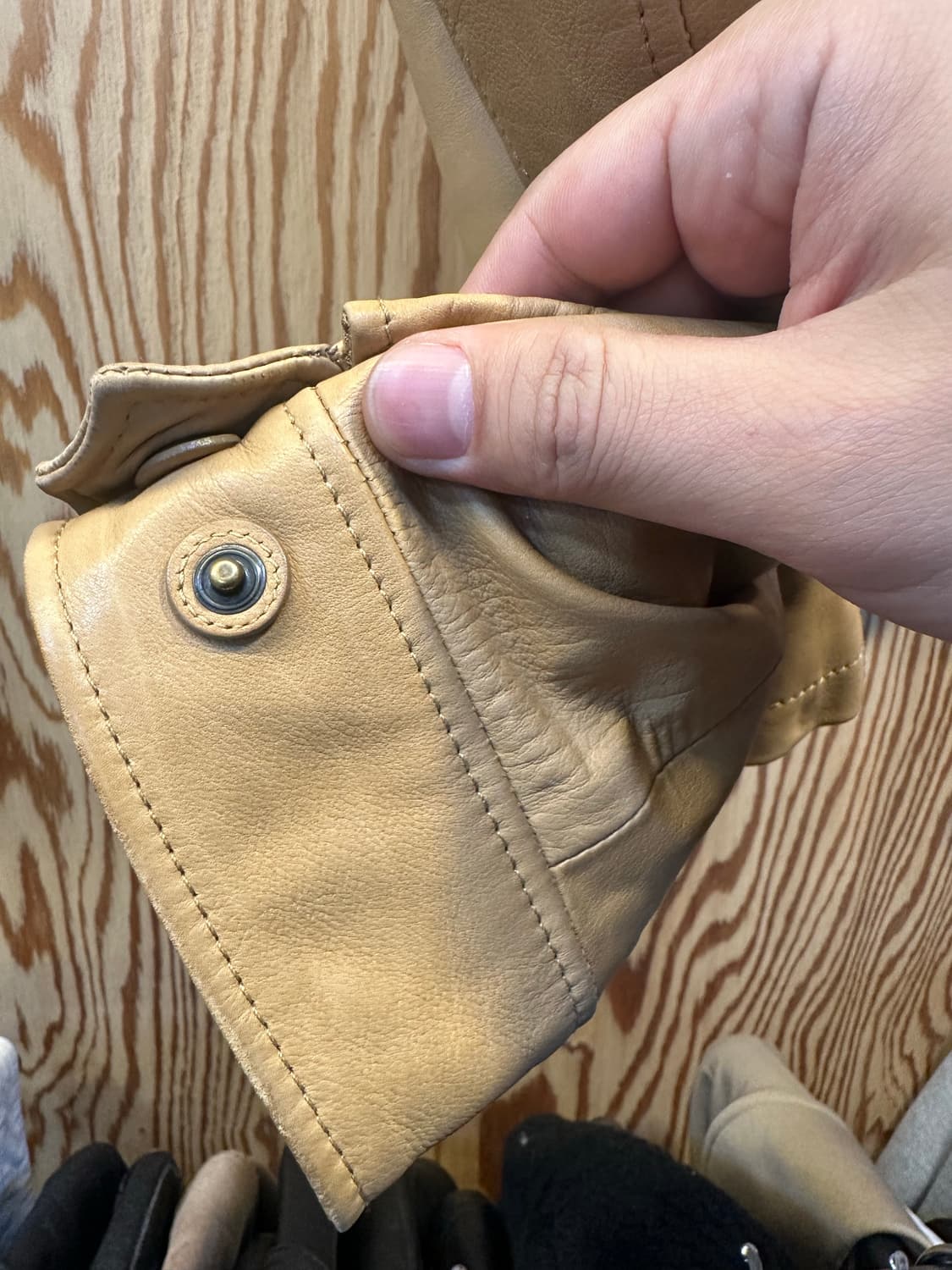 랄프로렌 퍼플라벨 베이지 가죽 자켓 상품이미지7