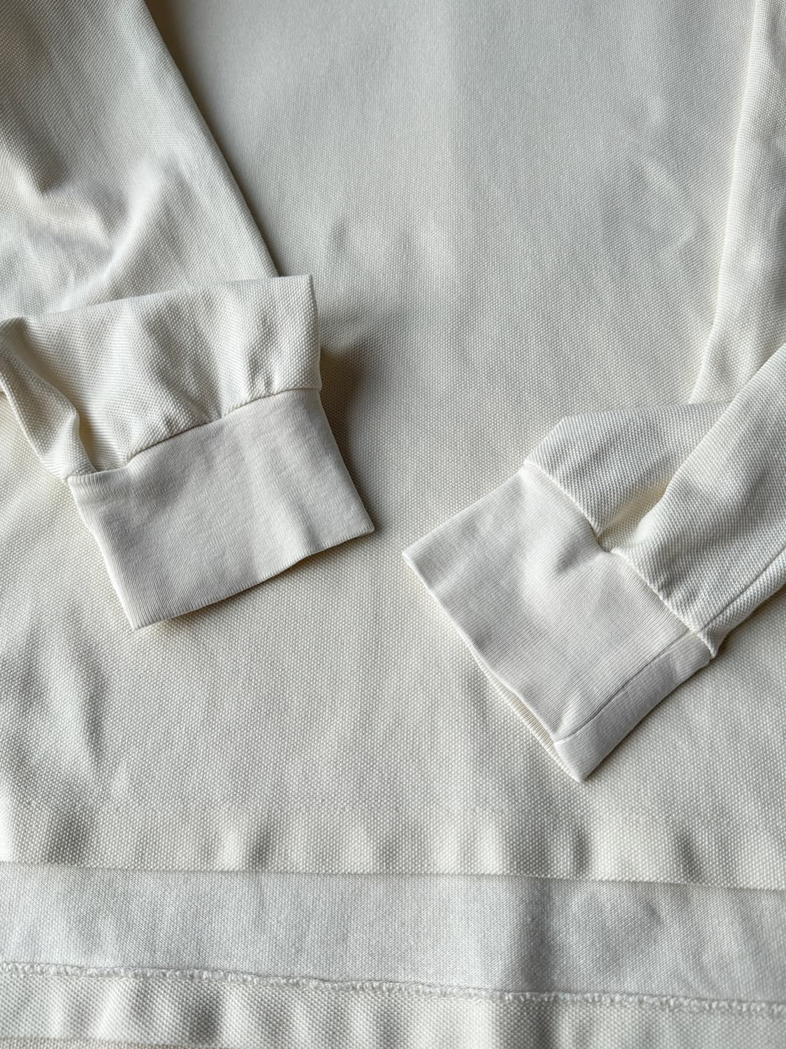 폴로 랄프로렌 크림 긴팔 카라티 커스텀핏 L 상품이미지5