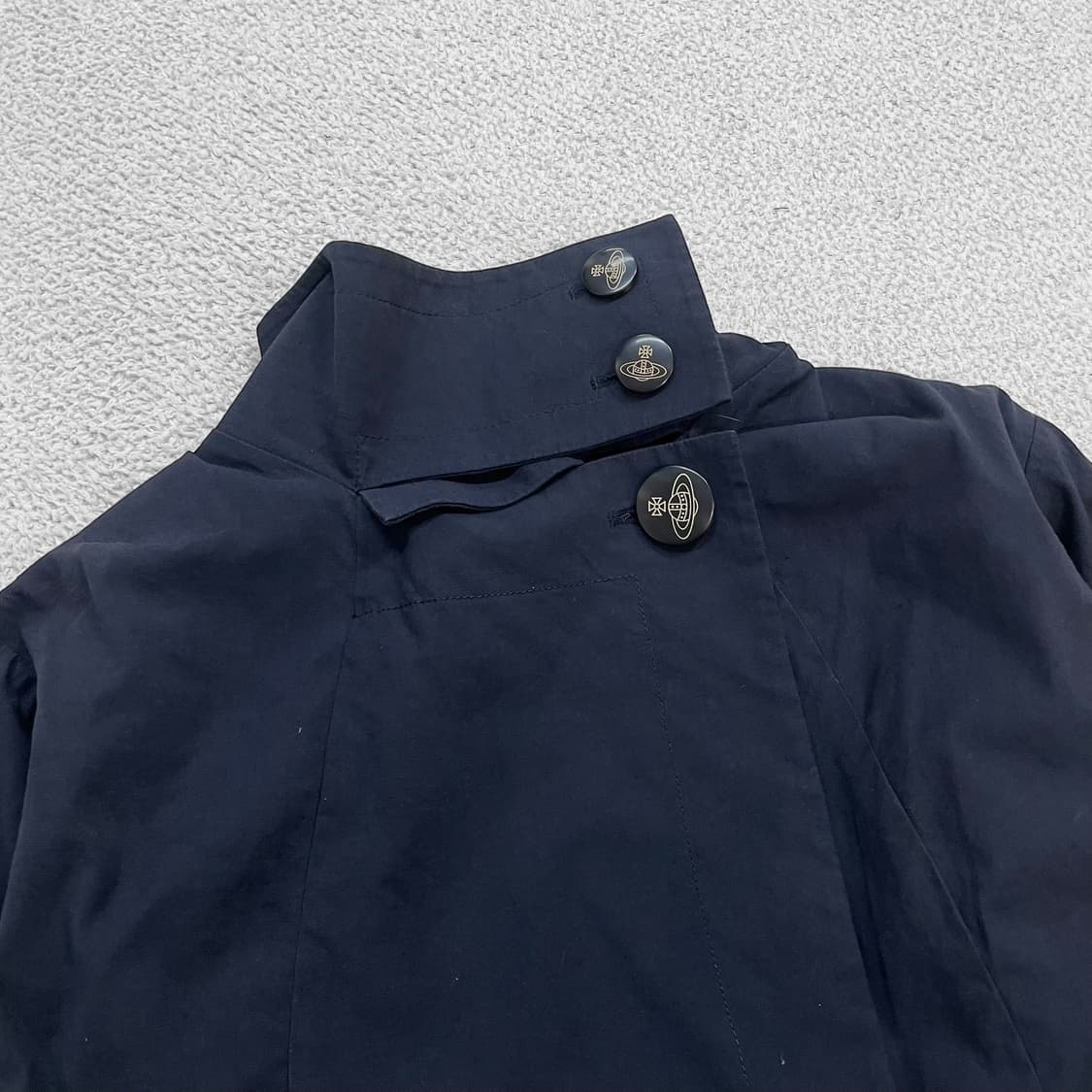 비비안웨스트우드 버튼 코트 자켓 네이비 상품이미지3