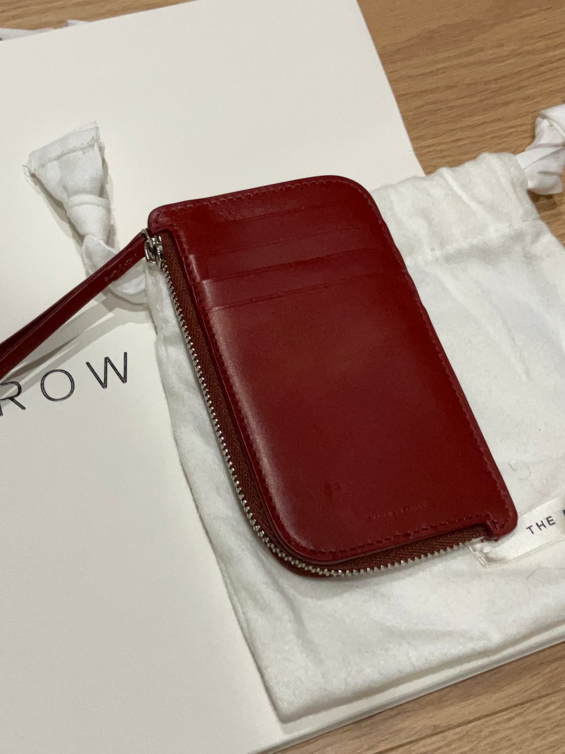 The row 카드지갑 레드 상품이미지3