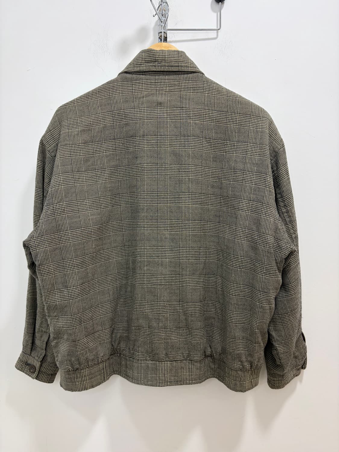 입생로랑 체크 울 혼방 봄버 자켓  상품이미지7