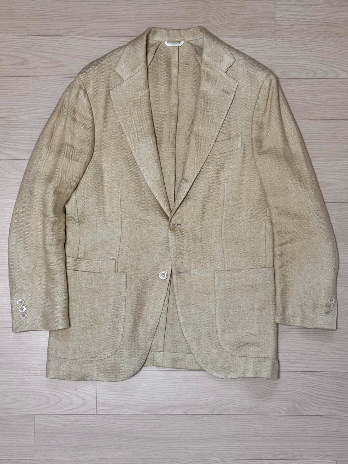 드레익스 에크루 헤링본 린넨 실크 테일러 자켓 36 상품이미지1