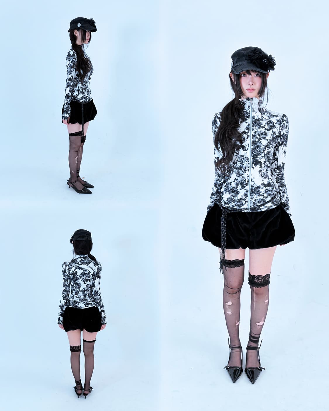 Velvet cloud puff voluminous shorts 상품이미지3