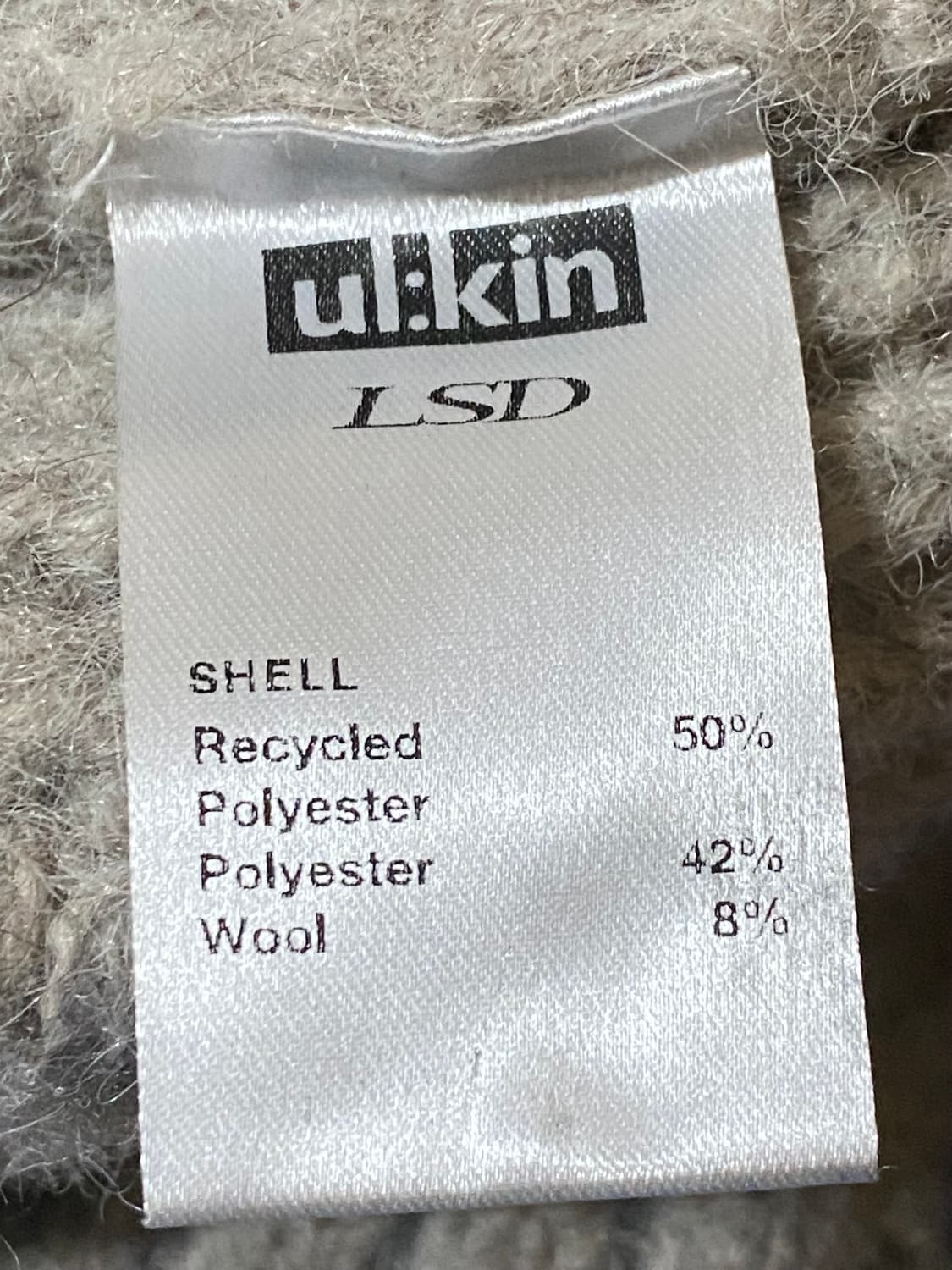 Ulkin x LSD 얼킨 LSD 스프레이 터틀넥 크롭 스웨터 그레이 상품이미지7