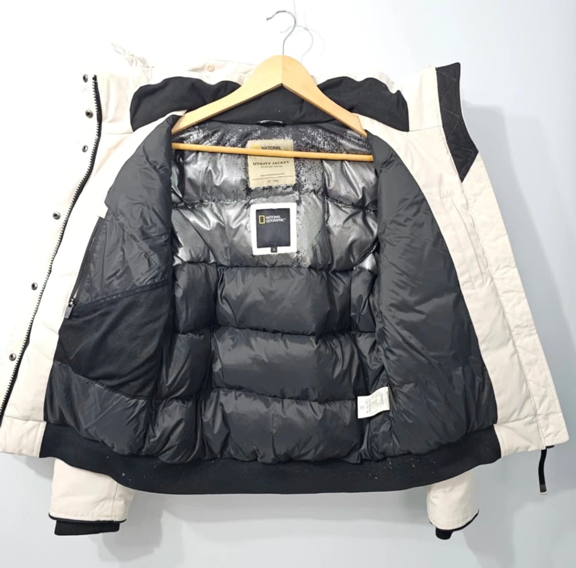 내셔널지오그래픽 여성 숏패딩 화이트 ~66 상품이미지3