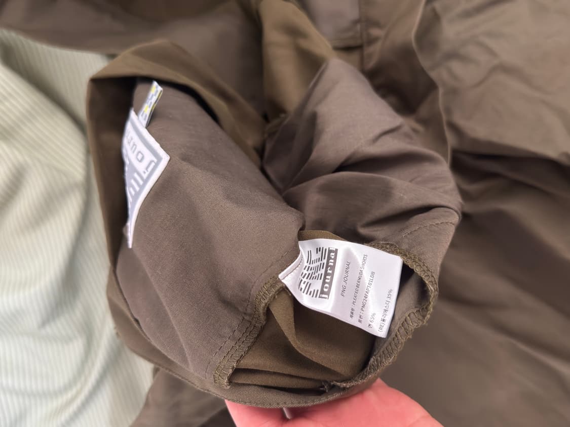 png journal 버뮤다 쇼츠 다크 베이지 2사이즈 상품이미지4