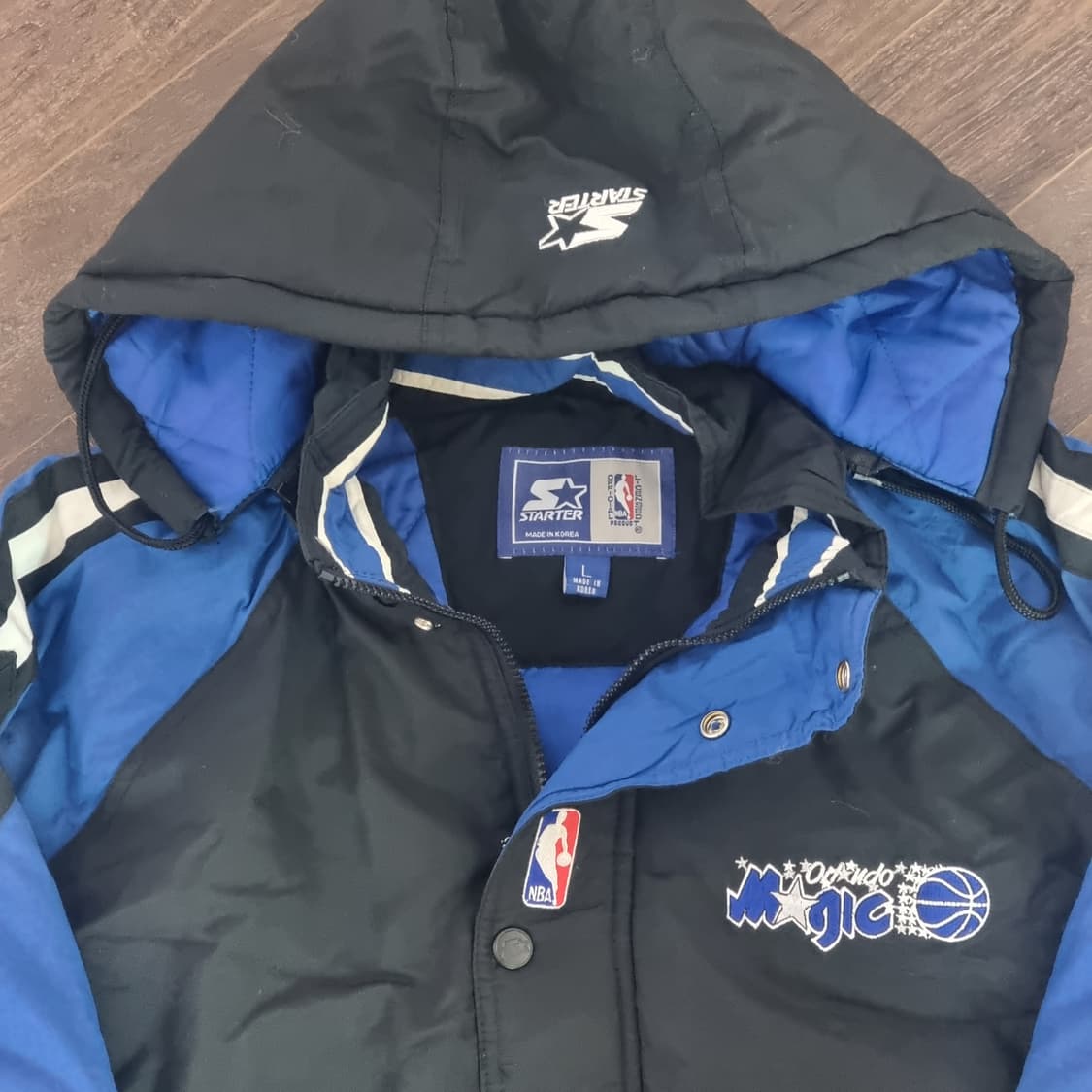 스타터 NBA 올드스쿨 올랜도 매직 후드 패딩 자켓 L 상품이미지2