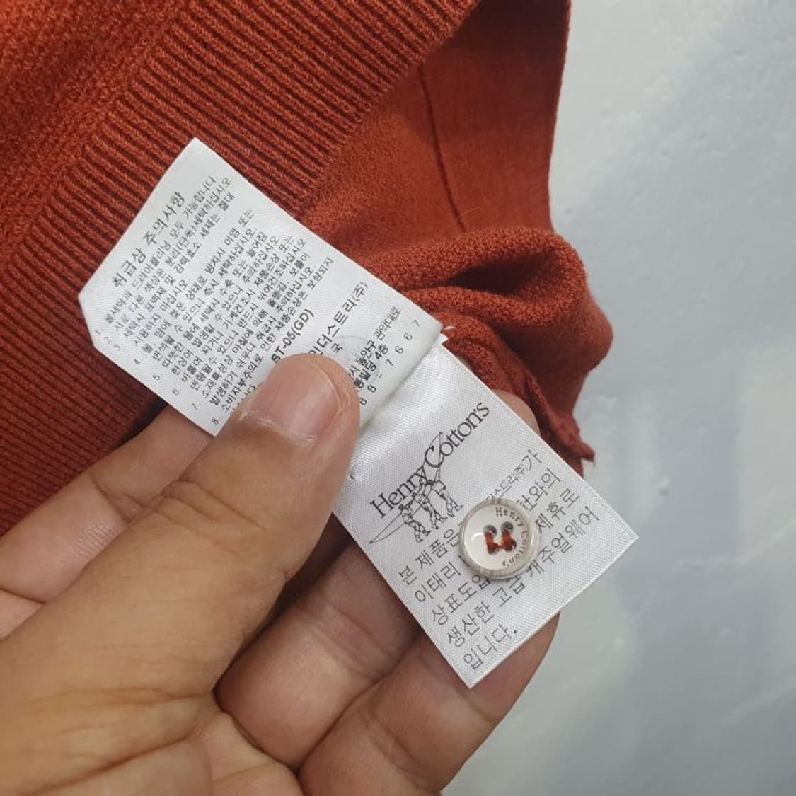 헨리코튼 MAGLIERIA KNIT WEAR 반팔티(100) 상품이미지4