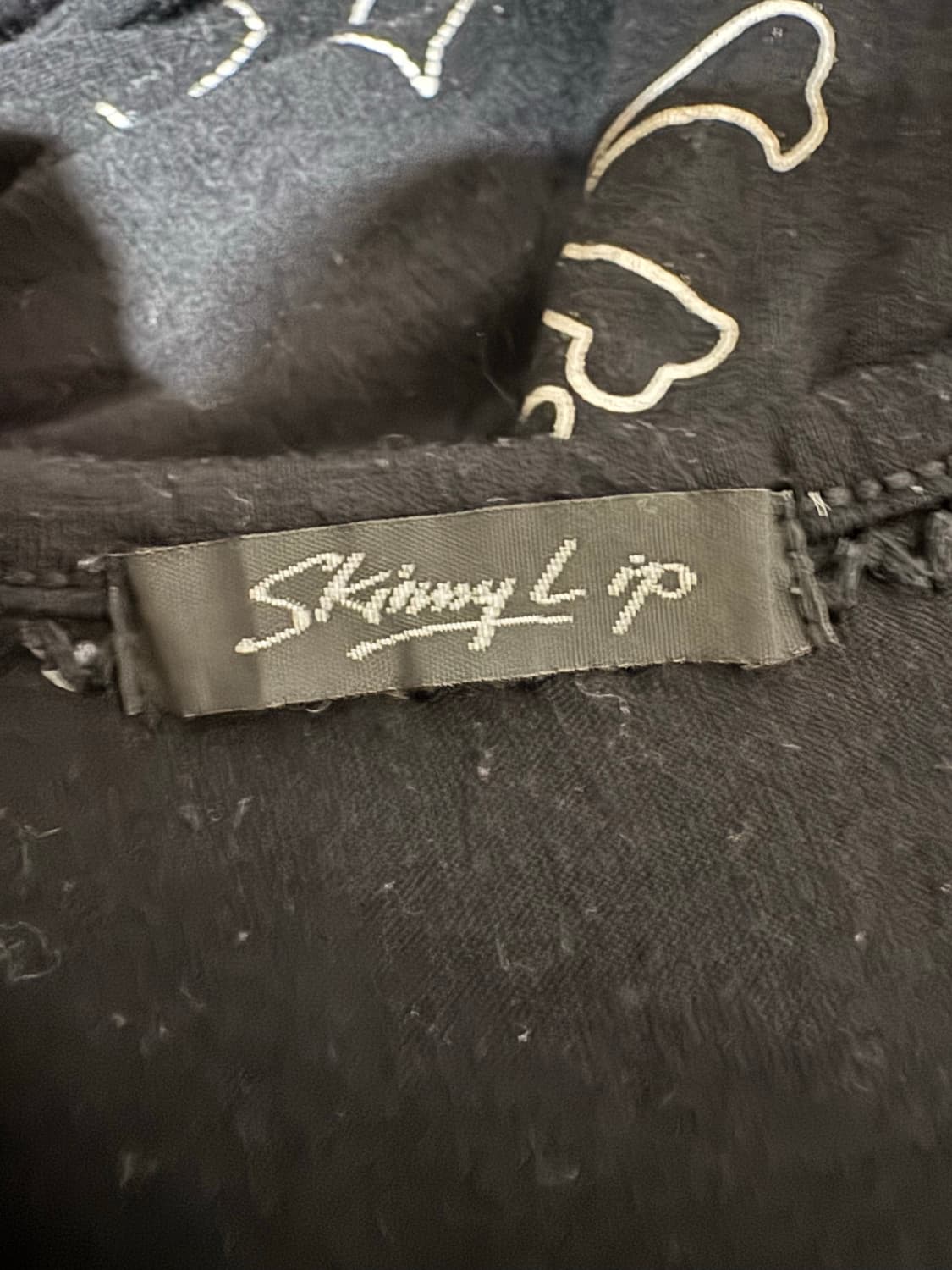 스키니립 스컬 롱 민소매 원피스 상품이미지4