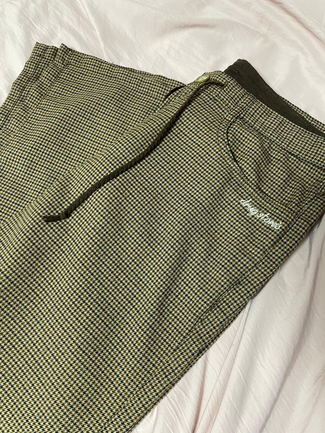 빈티지 브라운 패턴 팬츠 상품이미지2