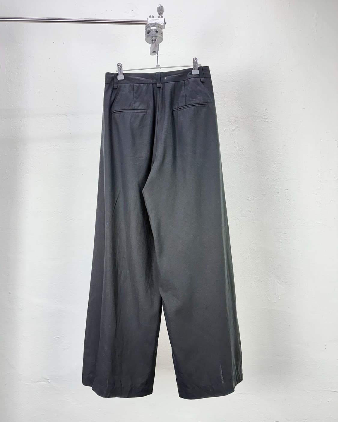 네헤라 블랙 컷팅 콤비 와이드 퀼로트 팬츠 상품이미지6