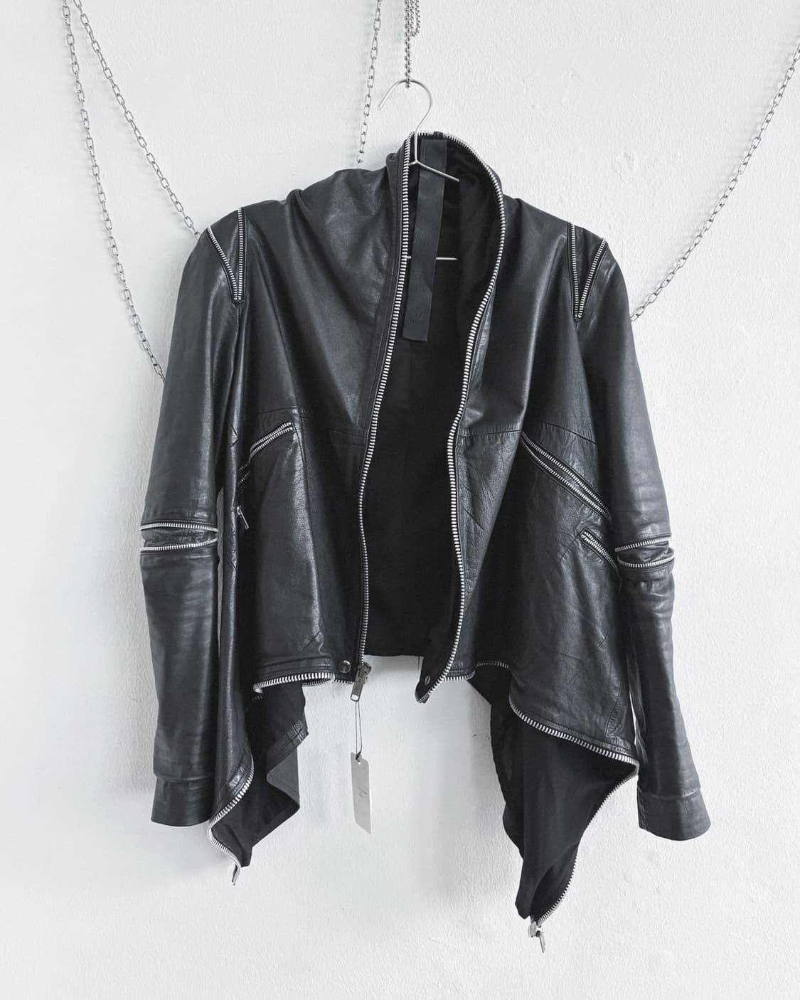 barbara i gongini 멀티지퍼 asymmetric 레더자켓 상품이미지7