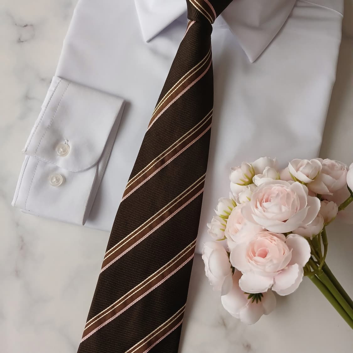 조르지오 아르마니 실크 스트라이프 넥타이 9.9cm A+등급 A19150 상품이미지6