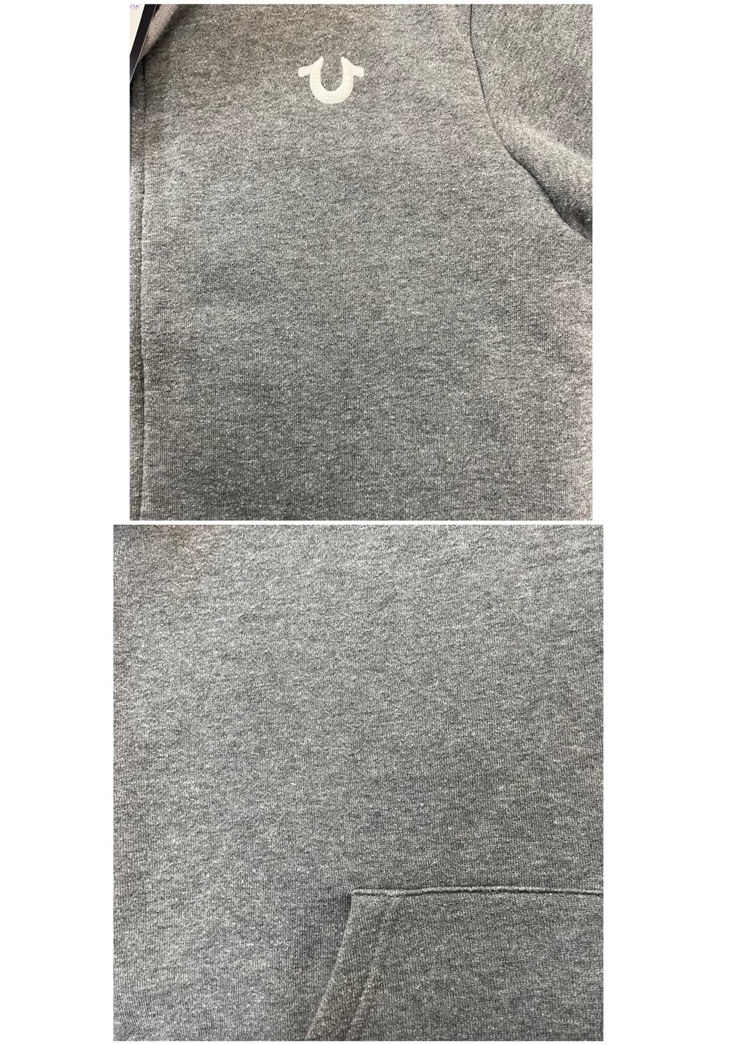 트루릴리전 털 후드집업 그레이 100(L) #csz2958 상품이미지6