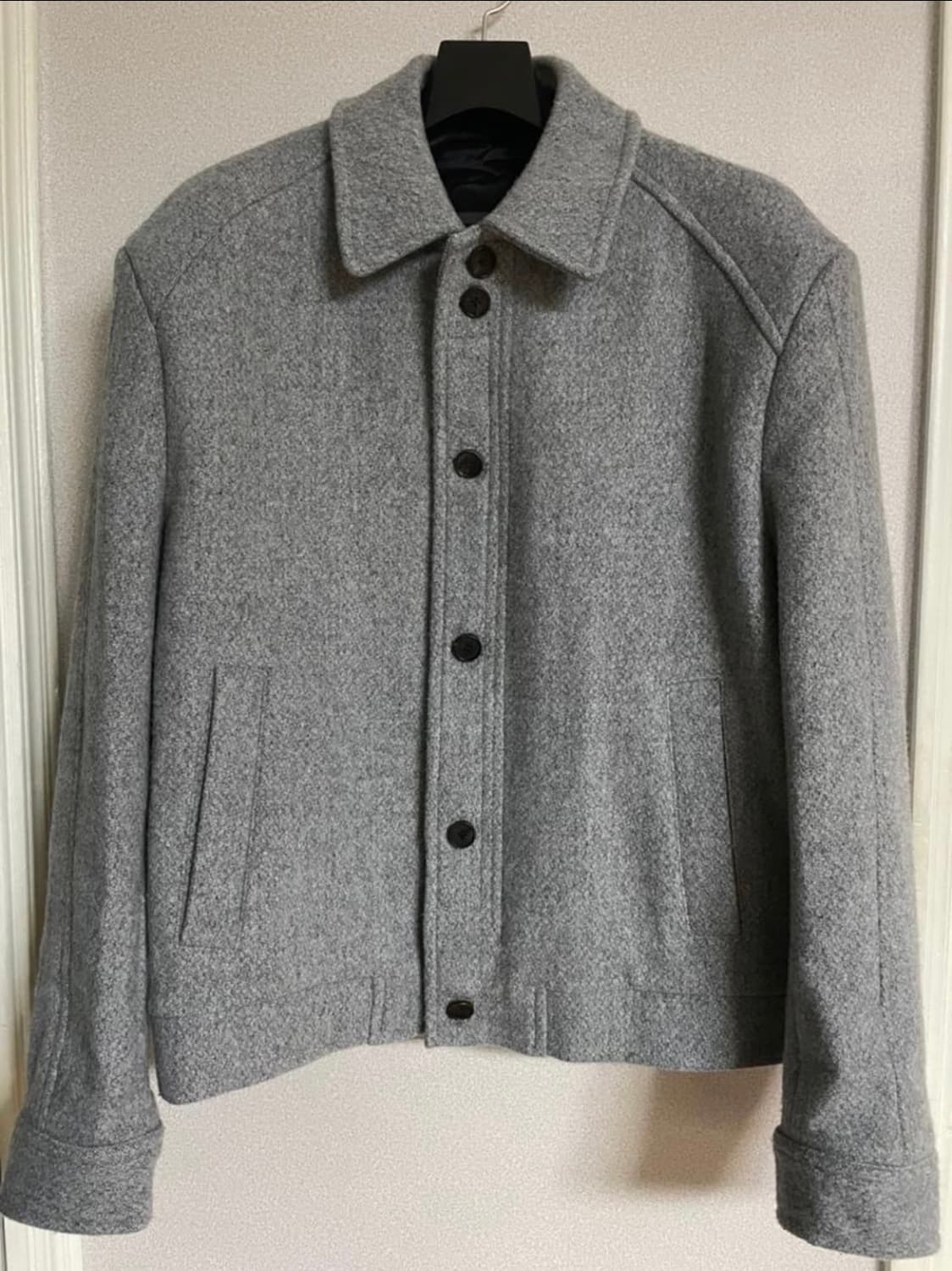 Stu 울 벤딩 블루종 그레이블루 M사이즈 상품이미지1