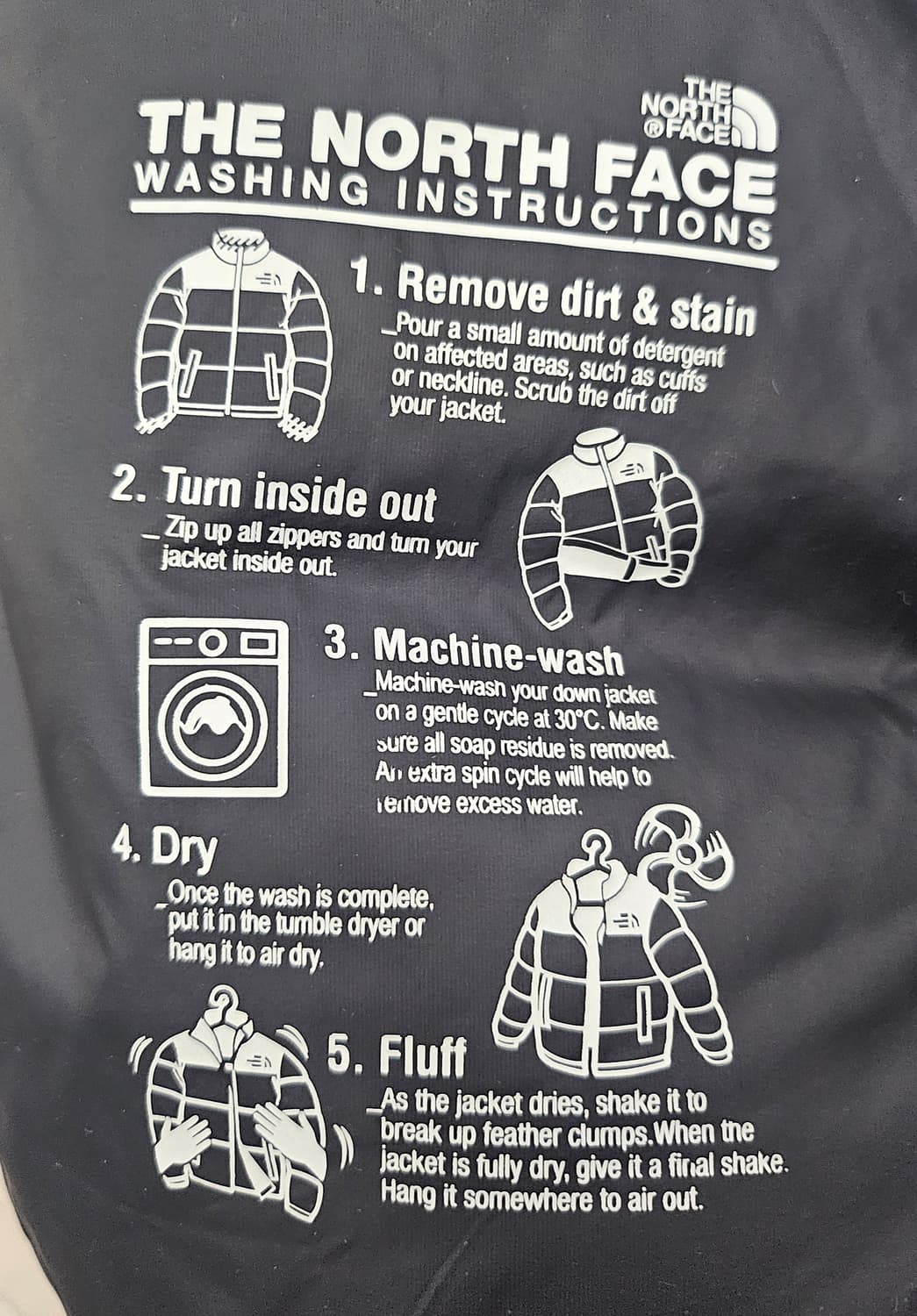 (105)XL☆우주매물☆노스페이스 테크팩 RDS 눕시[블랙] 구스다운패딩 상품이미지5