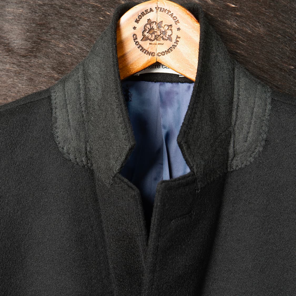 [105] 피에르 가르뎅 100% 퓨어캐시미어 코트 블랙  상품이미지2